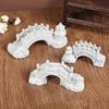 Vintage Chinese Stone Bridge Ornament: Retro Green Sandstone Craft for Home and Garden Décor