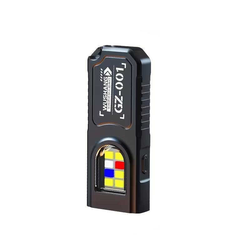 Mini LED Schlüsselanhänger Taschenlampe, multifunktionale USB-ladbare Handtaschenlampe, Outdoor-Hutclip-Licht, für Camping, Wandern, Angeln, Notfallsituationen