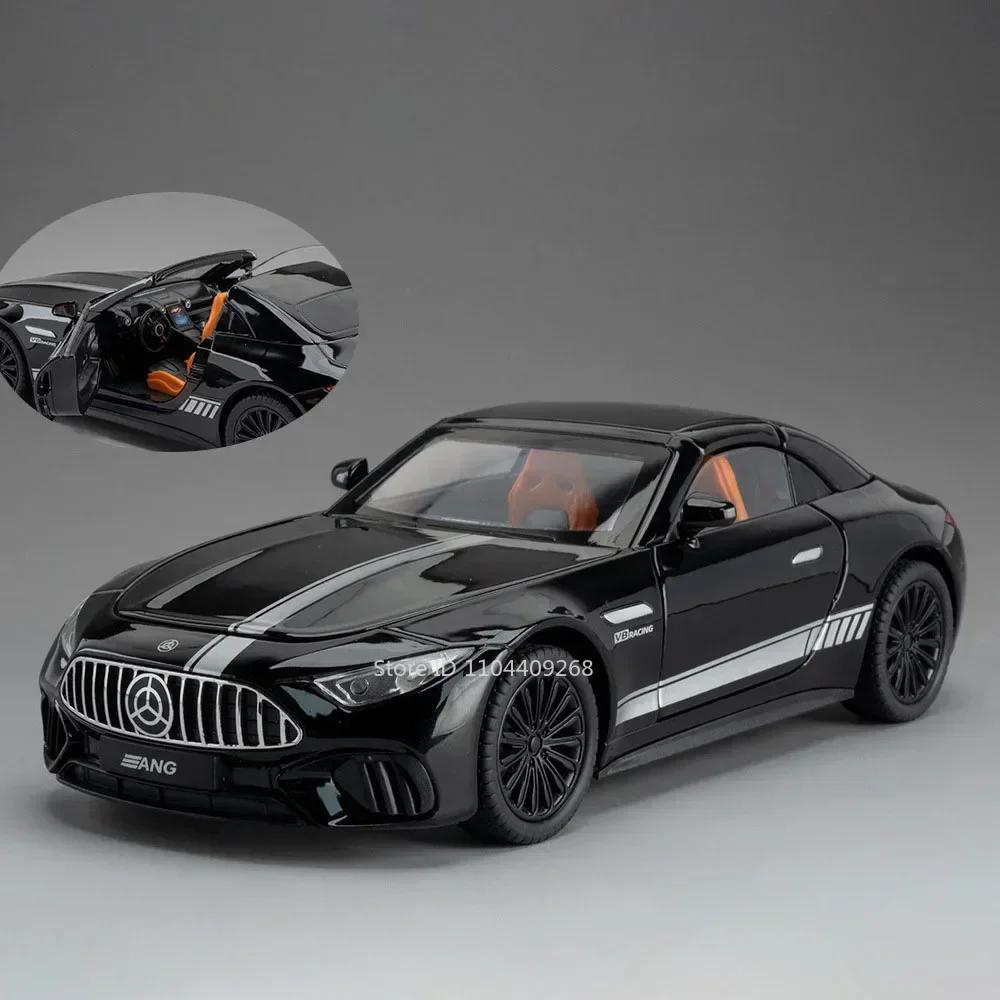 1:22 300SL SL63 NA1 Model Toy Car Diecast Metal Sound Light Pull Back Shock Absorption Miniature Sports Cars Models Boys Gifts