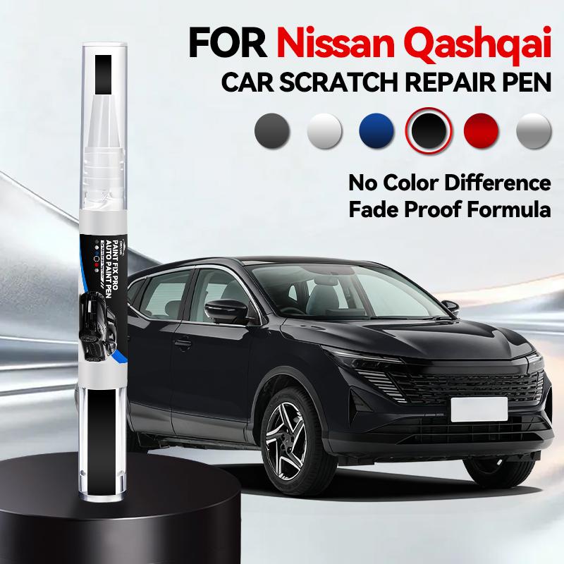 Für Nissan Qashqai 2006-2025 J10 J11 J12 Lackreparaturstift Ausbesserungsstift Kratzerentferner DIY Autozubehör Schwarz Weiß Orange Rot