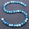 Persian Chalcedony Blue White Loose Beads Round Beads DIY Bracelet Necklace Jewelry