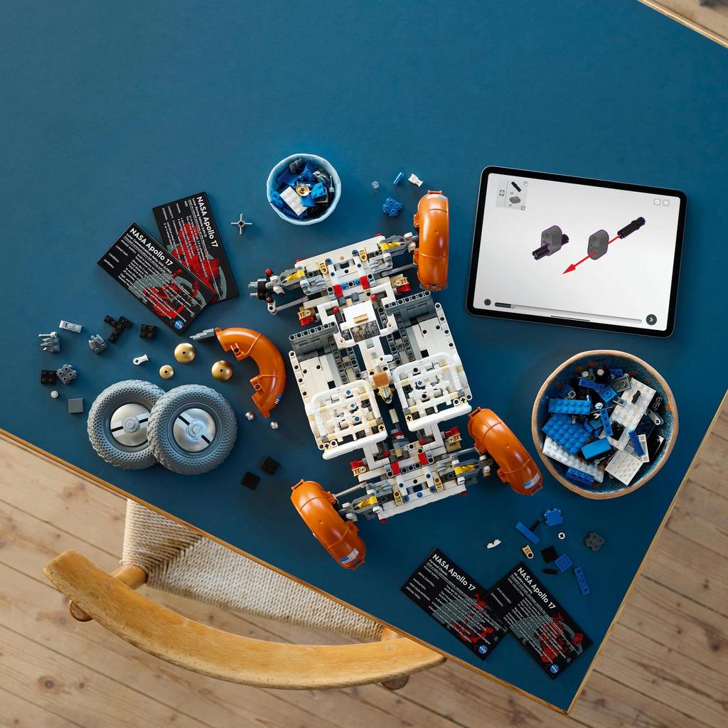 LEGO Technic NASA Apollo Lunar Rover LRV Toy Present Birthday Block Christmas Men Women Space Vehicle Car Mini Car 42182 -