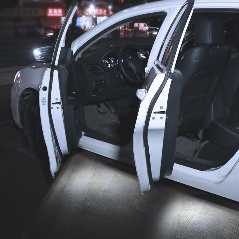 Car Led Welcome Light Magnetic Control USB Charging Auto Open Door Safe Anti-collision Signal Lamp