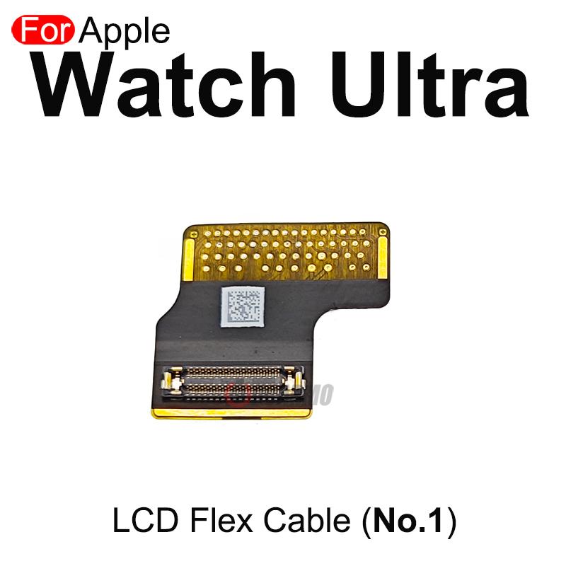 Aocarmo For Apple Watch Ultra 49mm LCD Power Microphone Crown Bluetooth Small Board Battery Connection Flex Cable Repair Parts