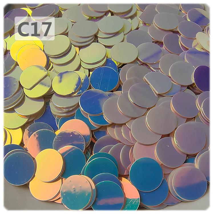 Yaleduo 6mm Flache Runde Pailletten ohne Loch für DIY-Bastelarbeiten, Handy-Dekor, Epoxidharz-Kunst und Nageldesign