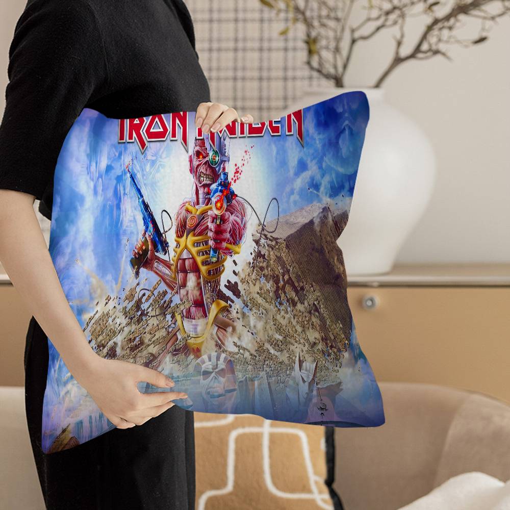 

I-Iron-Maidens Металл Персонализированное изображение текст домашние декоративные подушки Бытовые подарки 45x45 см 12x12Inch