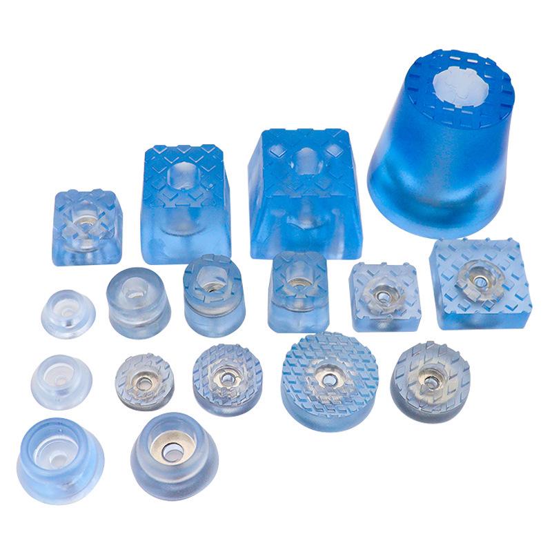 Transparent Anti-Slip Furniture Leg Pads, Heightening Round Moisture-Proof Foot Protectors for Chairs, Tables, Sofas