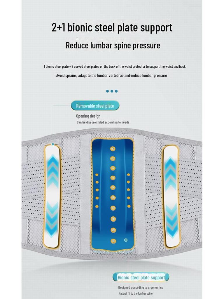 Breathable Compression Waist Belt with Self-Heating Support