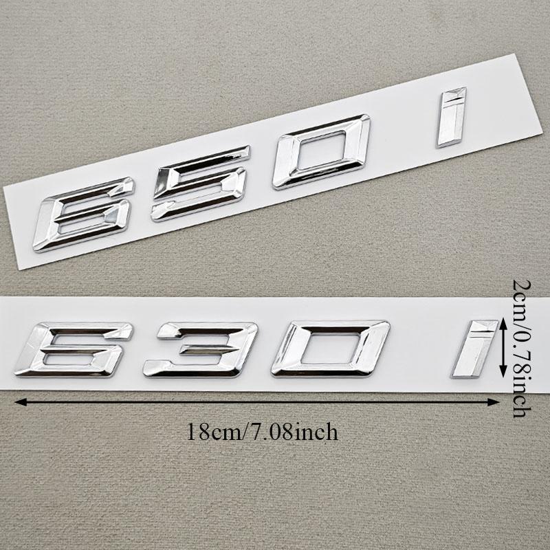 NEW 3D Glossy Black Chrome 630i 640i 650i Rear Trunk Emblem Letter Badge Sticker For BMW 6 Series F06 F12 F13 G32 Car Accessorie Ua2