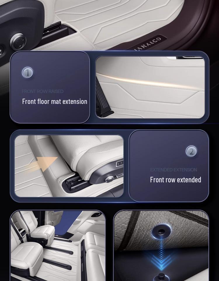 Lynk & Co 900 Six-Seater Floor Mats for New Energy 25 Model - Interior Carpet Modification