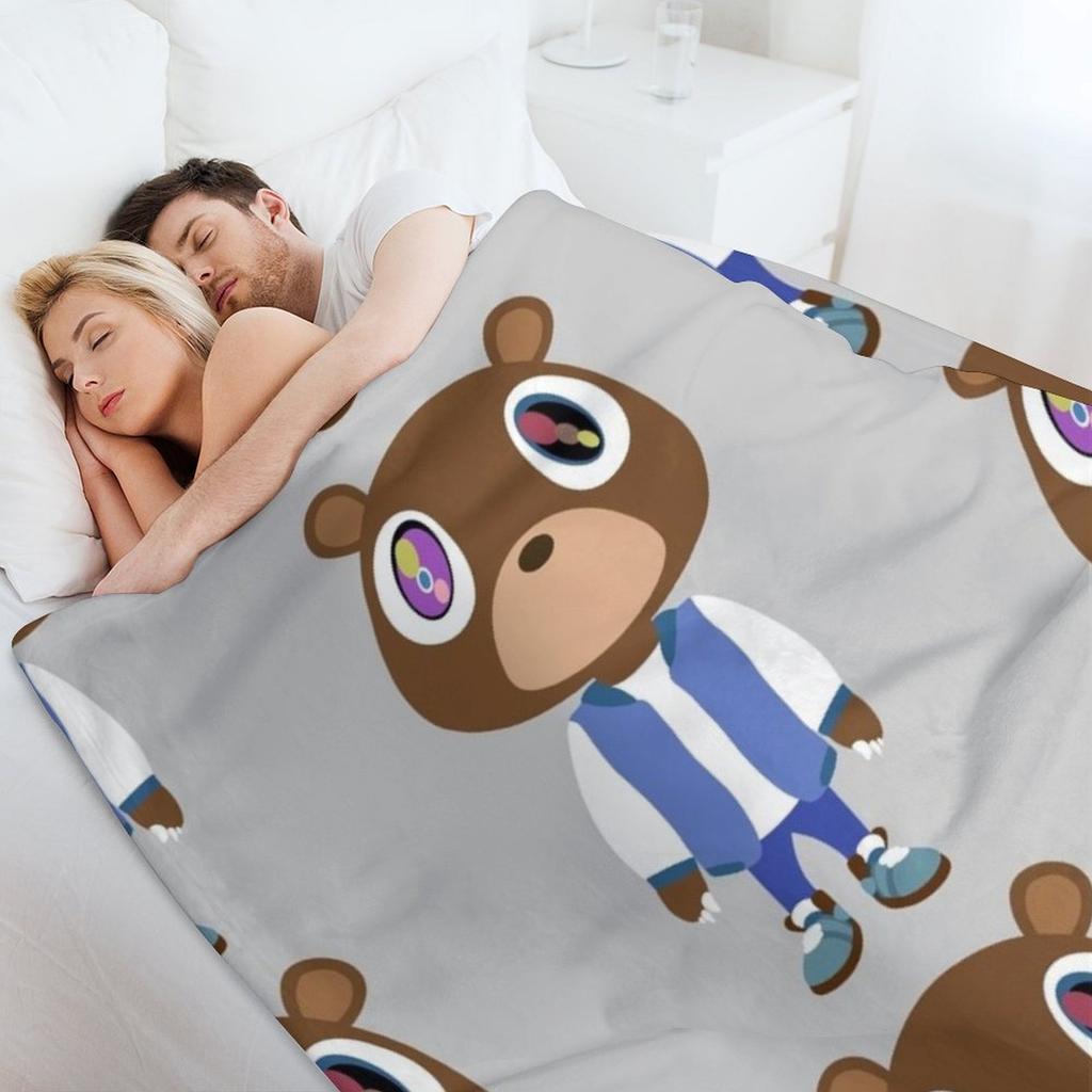 Koc Kanye Bear Moda Kanapy Futrzane Koce Dla Dziecka manga Koce