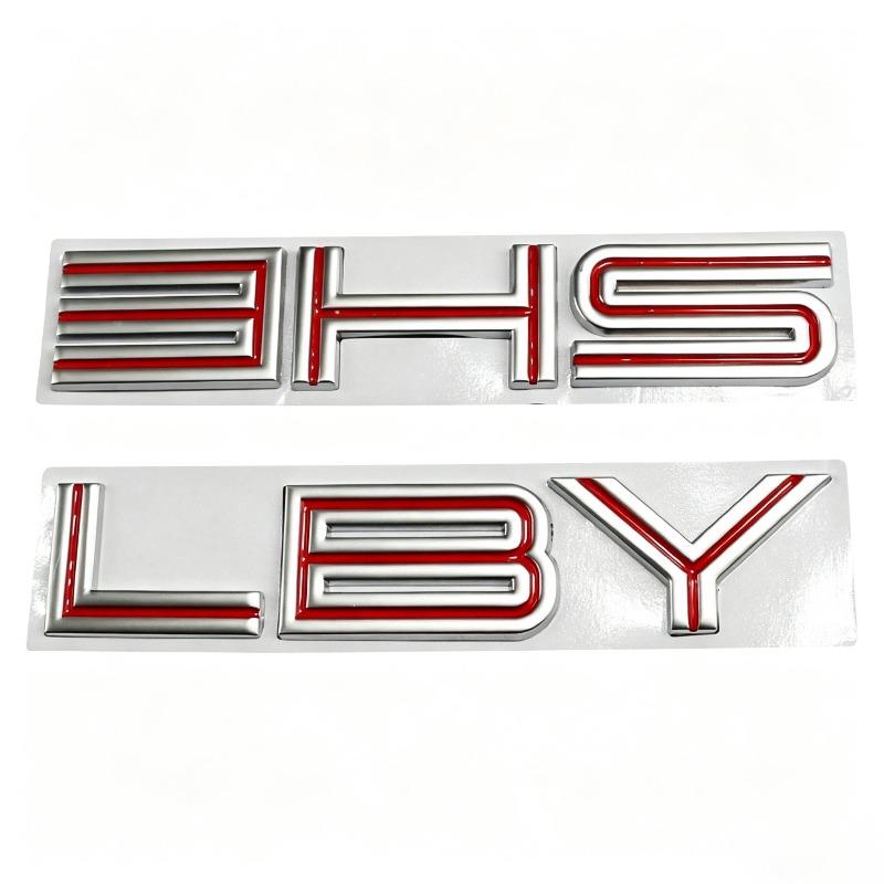 Suitable for SHELBY English nose cover car logo GT modification personalized 3D three-dimensional car sticker