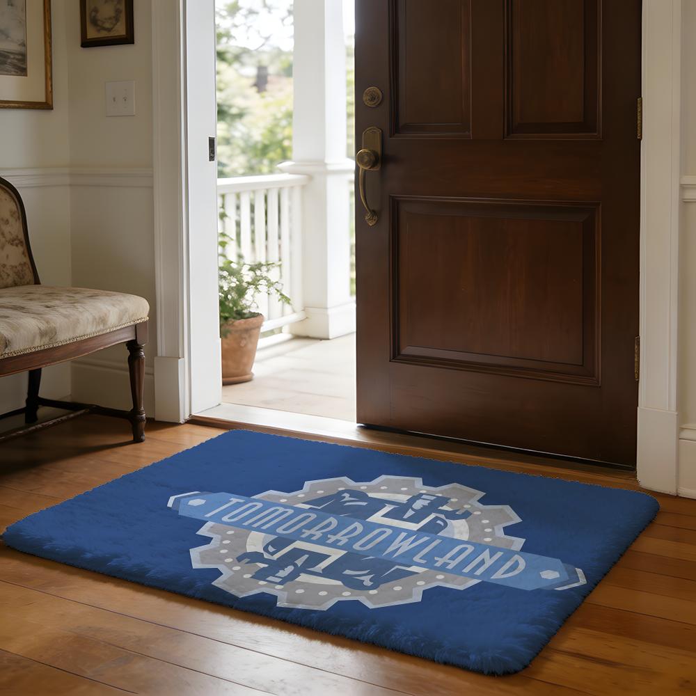 Floor Mat Soft Flannel Rug Non Slip Absorbent Mat for Bathroom Bedroom Home Decor Bee Botanical