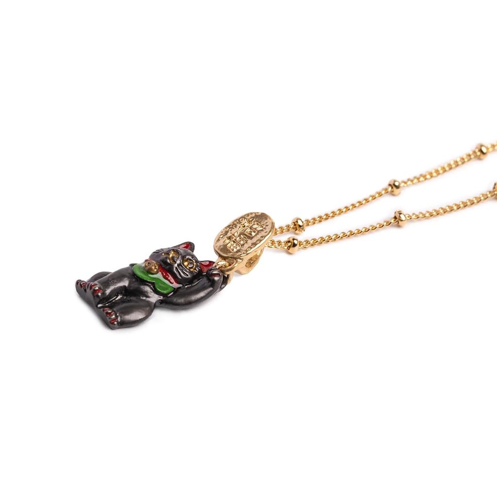 [Palnart Poc] Palnart Poc: Maneki Biyori Necklace (Black)