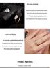 S925 Sterling Silver Irregular Moissanite Women's 3CT Fashion Ring