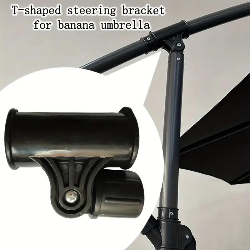 

Банановый зонт Т-образный кронштейн рулевого управления Пластиковый угловой соединитель Садовая терраса Пляж Бассейн Зонт от солнца Аксессуары для зонта