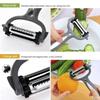 New Multifunctional Peeler Rotary Design 3 In 1 Peeler  Vegetable Preparation