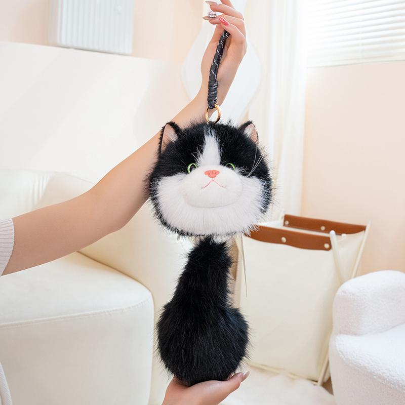 Cute Ragdoll Feline Plushie Pouch Black White Gray Brown Alongside Giant Peepers And Functional Zipper Room Cozy Snuggly