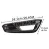For Ford Focus ST 2015-2018 Front Bumper Fog Light Cover Grille Foglights Headlights Covers Frame Hole Car Parts Accessories