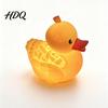 Detailed Design Ornament Glowing Resin Duck Figurine with LED Light Decorative Night