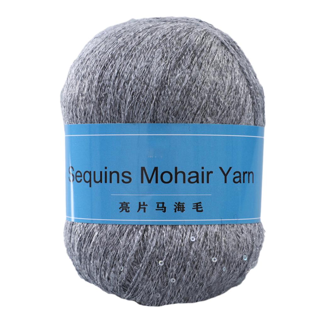 Sequins Beaded Yarn for Hand Knitting and Crocheting Soft Warm and Versatile Fluffiness Cozy for Hats Gloves Shawls