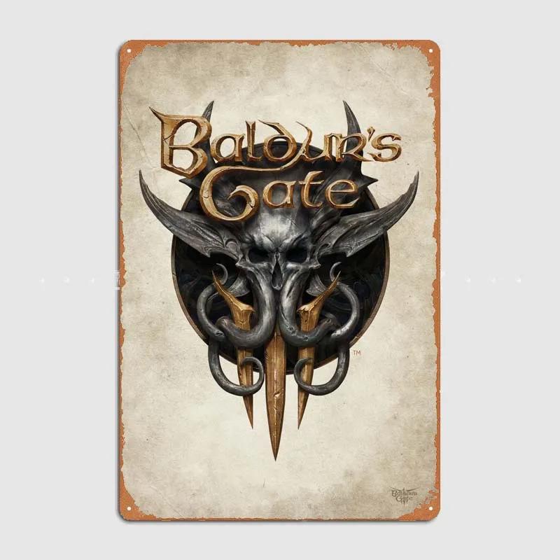 D-Dungeons And Dragons Posters Bedroom Decoration Game Signs Wall Art Vintage Metal Tin Sign for Gamer Room Wall Decoration Home