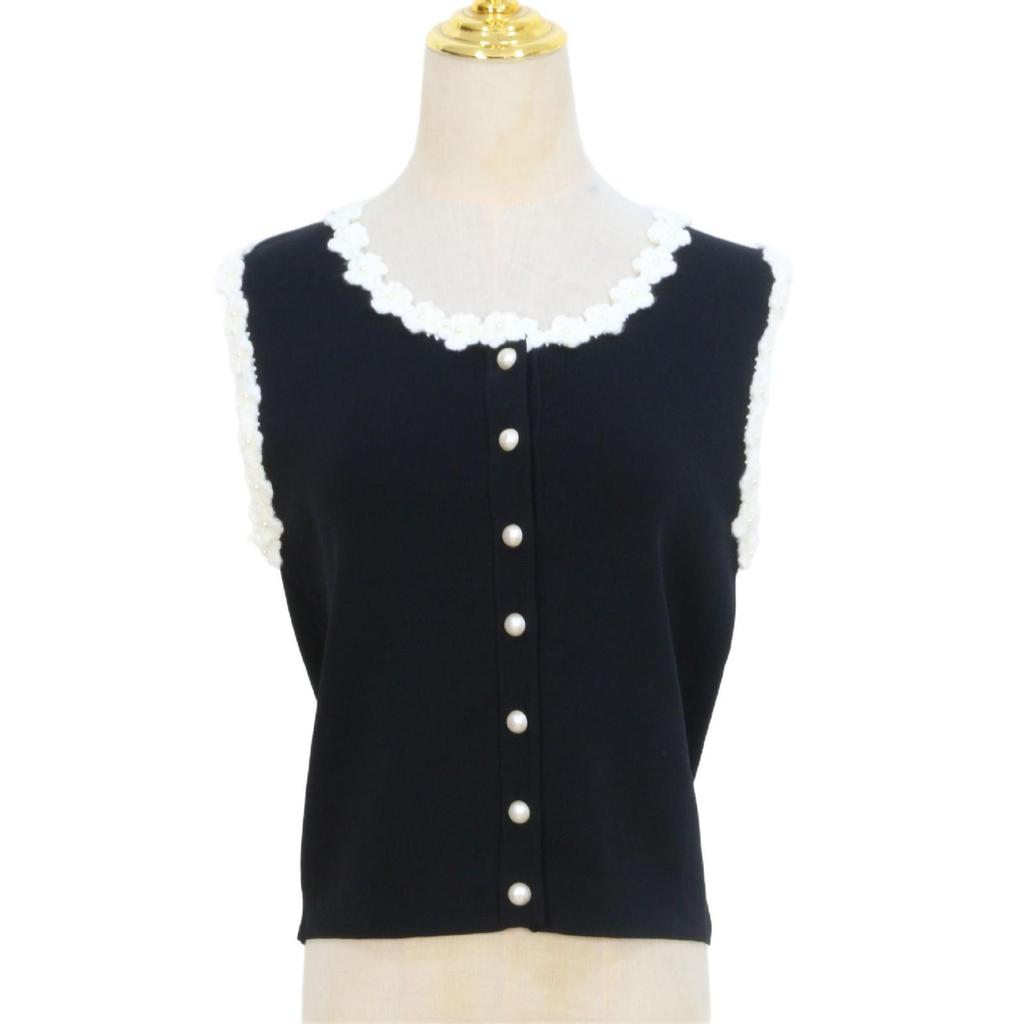 S Family 25th Anniversary Spring Floral Embroidered Beaded Knit Cardigan