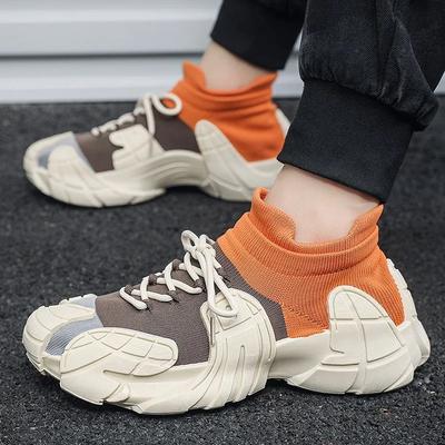 Heren Casual Sneakers 2025Nieuwe Trend Patchwork Ademende Hardloopschoenen Platform Comfortabele Wandelschoenen Jogging Schoenen Veterschoenen