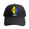 LGBT Progress Pride Flag with Raised Fist Cap Women Unisex Adult Adjustable Printed Baseball Caps Trucker Cap