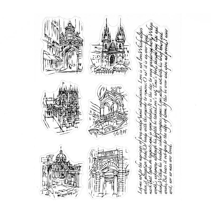 Building Transparent Clear Silicone Stamp For DIY Scrapbooking Photo Album Decor