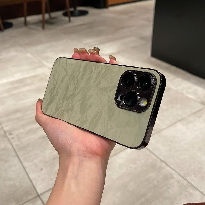 

Leather Snow Mountain Phone Case For iPhone 11 12 13 14 15 16 Pro Max Plus Protection Shockproof Bumper Cover For iPhone 14 Plus