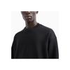 Emporio Armani FW24 Solid Color Letter Logo Embroidered Loose Fit Crew Neck Long Sleeve Sweatshirt Men Sweatshirt Black 6D1MC1-1JRRZ-0999