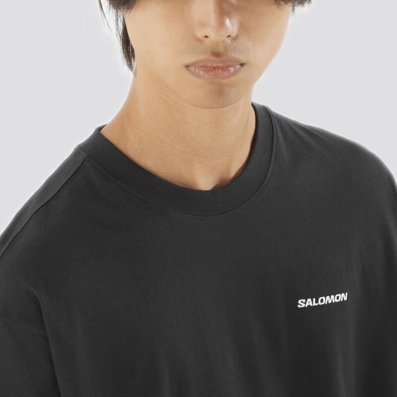 New SALOMON T Shirt Men's Pitch Black C25272