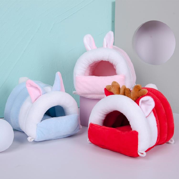 Small Animal Warm House Cozy Cave Hamster Guinea Pig Bed House Cage Accessories