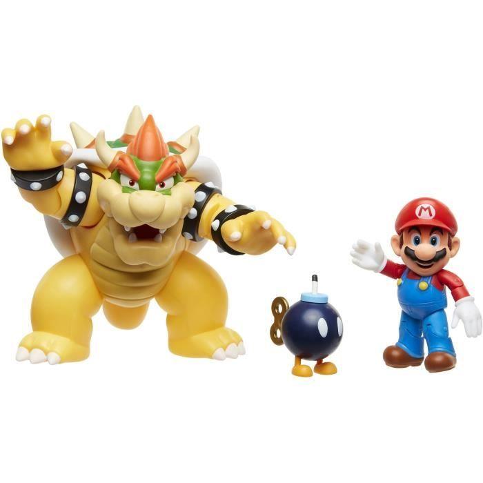 Figurine Mario et Bowser - Coffret diorama JAKKS PACIFIC - Licence Super Mario