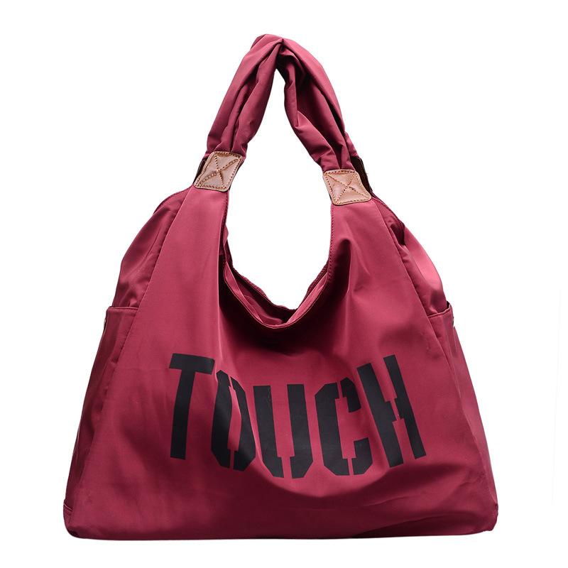 

Fashiable Oxford Women s Handbags Shoulder Bag Large Capacity Travel Tote Bag, Suburban Outing Leisure Yoga Handbag with Lined бордовий