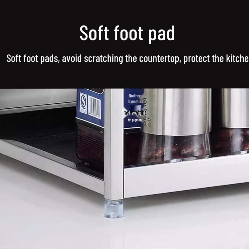 Yunshuang Stainless Steel 2-Tier Kitchen Countertop Spice Rack