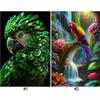 5D DIY Full Round Resin Diamond Resin Painting Animals Parrots Kit Art Craft