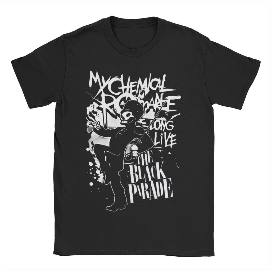 My Chemical RoUnisexce  MCR Band graphic Vintage Unisexs TShirt Unisex ONeck 100Cotton Short Sleeve Oversized Y2k Popular New Tee