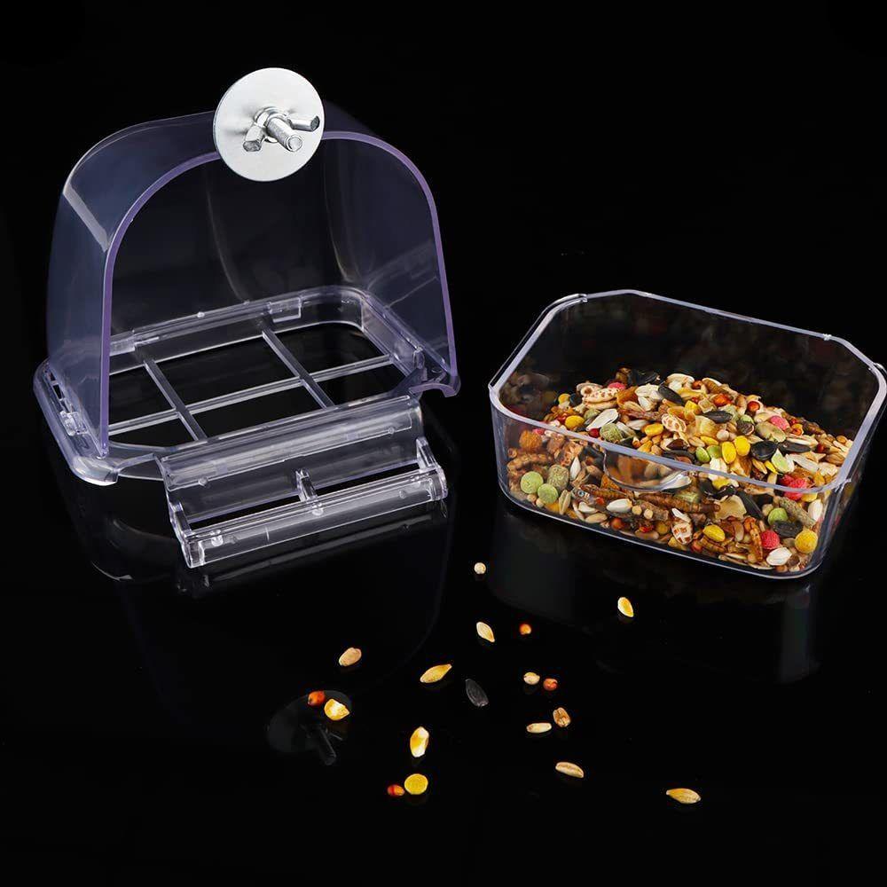 Durable Hanging Parrot Feeding Trough Bird Food Container Bird Cage Feeder Bird Accessories