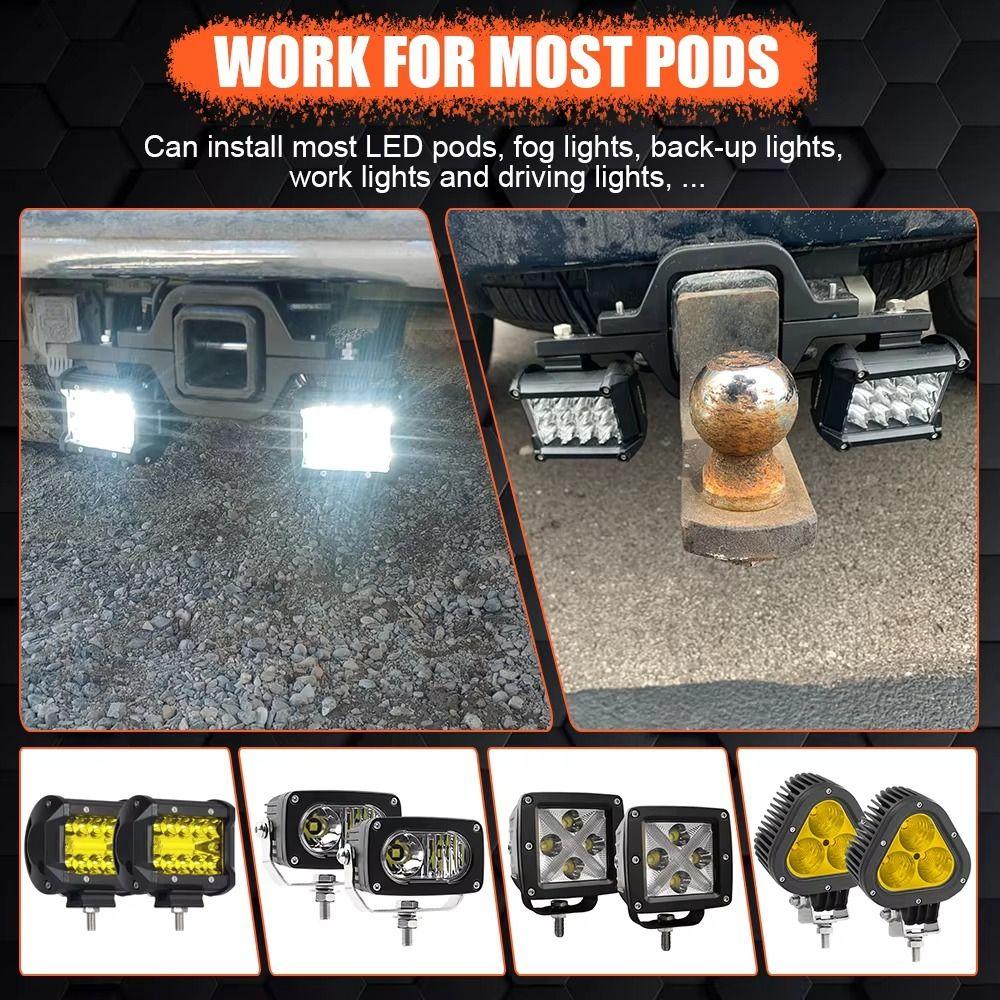 Universal Mount Reverse Road Work Light Waterproof Auto Mount Holder Pickup Truck