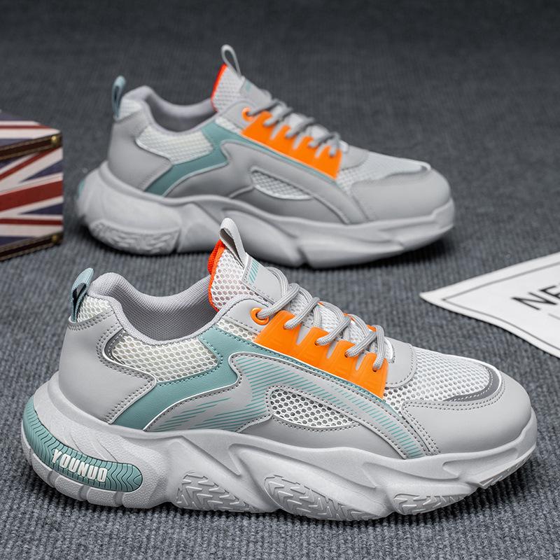 New Shoes for Men Casual Sport Platform Shoes Spring Summer Breathable Chunky Sneaker Street Cool Trainers