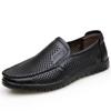 Fashion Men's Hollow Leather Shoes Summer Soft Sole Men's Loafers Platform Bussines Dress Shoes Men Casual Sandals Shoes