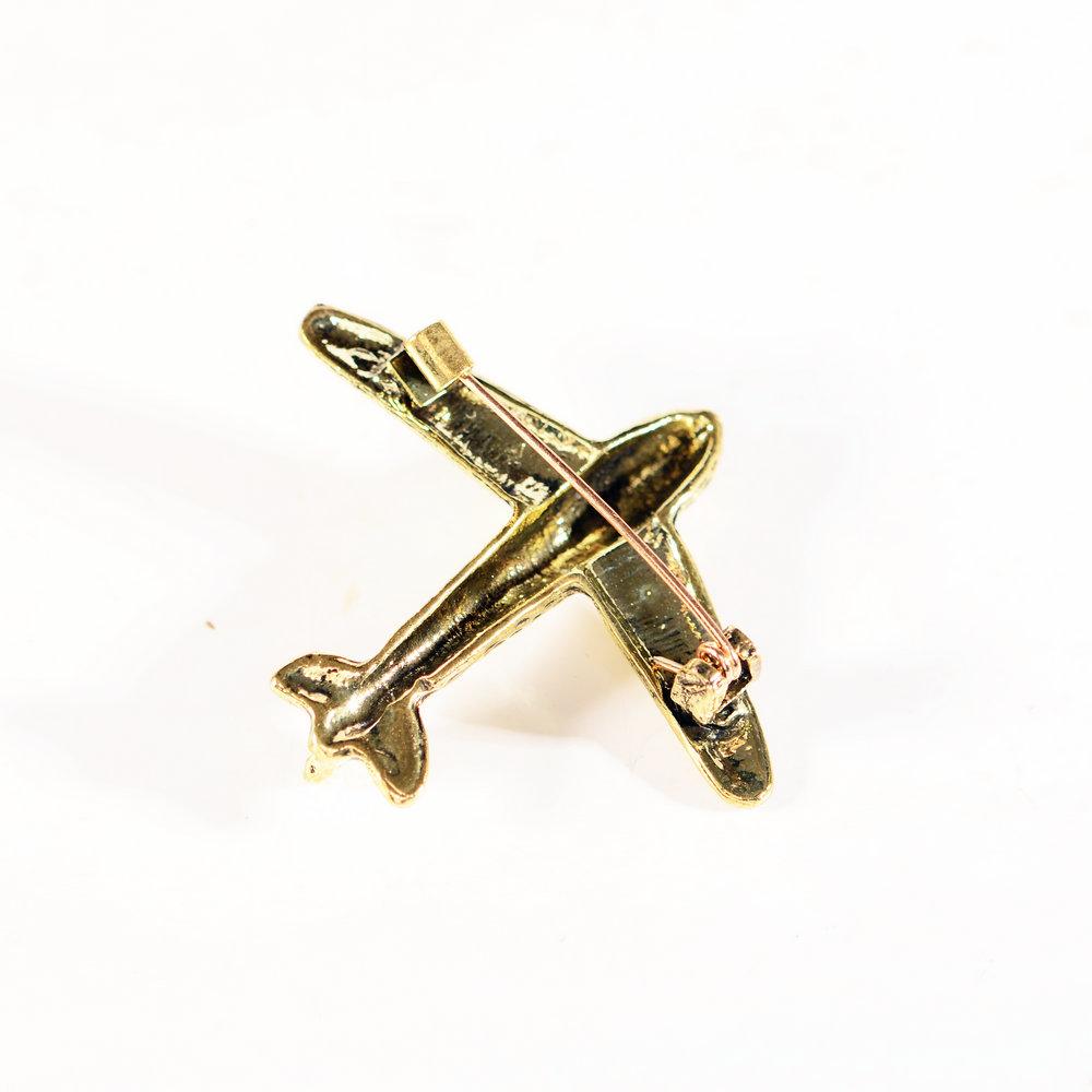 Minimally Designed Airplane Suit Coat Brooch Fashionable and Versatile Cardigan Pin Chest Flower