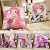 Emu Otori Game Manga Anime Pillow Case Fashion Square Pillowcase Bedroom Sofa Room Ins Decoration Leisure