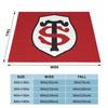 Icon Stade Toulousain Fleece Throw Blanket Rugby Club Blanket for Bedding Couch Soft Bedspread