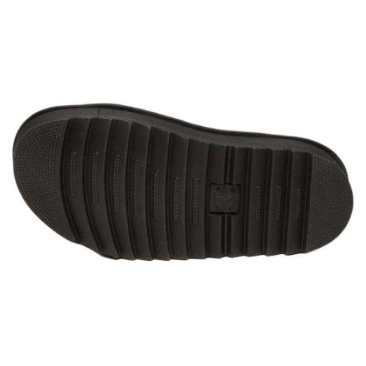 Dr. Martens Leather Comfortable Versatile Slide Sandals Women Sandals Black 31538001