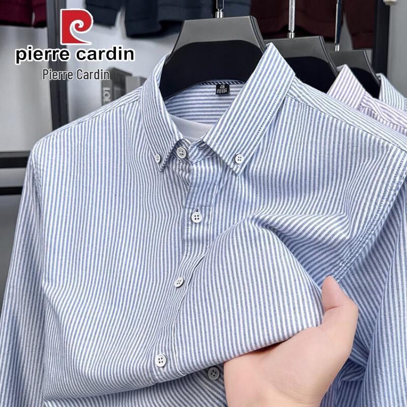 Pierre Cardin Men s 100% Cotton Oxford Long-Sleeve Shirt 50(175/92A)