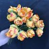 2pcs French Lily Valley Flower Artificial 24 Heads Burnt Effect Tulip Bouquet