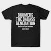 Boomers De Badass Generatie Grappig Retro Vintage Cadeau T-shirt